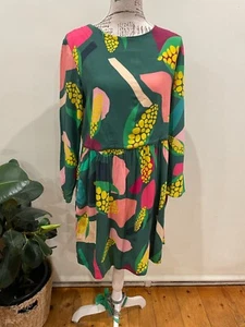 Seagrass Design green print dress. Size 12 - Picture 1 of 9