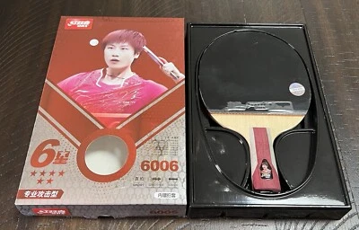 Official DHS 6 Star H6006 (Short) Ping Pong Paddle /Table Tennis Racket + Cover