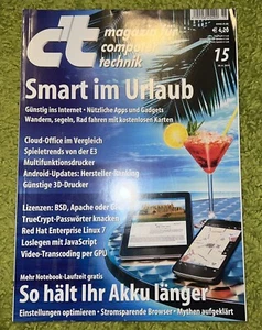 Heise CT Magazin Zeitschrift - c't Heft 15 / 2014 - Bild 1 von 2
