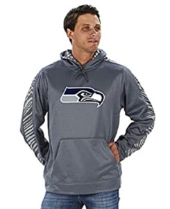 Neu Seattle Seahawks NFL Team Bekleidung grau Zebra Hoodie Herren Zubaz XXL 2XL - Bild 1 von 1