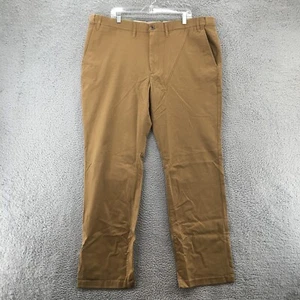 Goodfellow & Co Hennepin Chino Straight Pants Men 44x36 (actual 44x35) Brown NEW - Picture 1 of 18