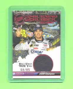 2009 Press Pass Eclipse Burning Rubber Jimmie Johnson "Race Used Win Tire"/85 A1 - Picture 1 of 2