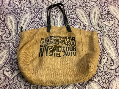 Bolso de Playa Tejido Grande Foto 1 de 4