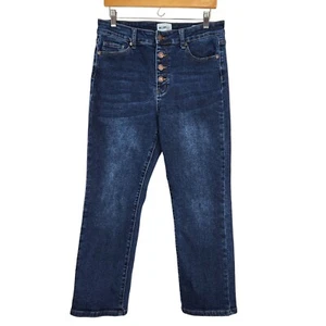 William Rast Slim Straight Jeans Damen 28 Button Fly Ankle High Rise Stretch - Bild 1 von 8