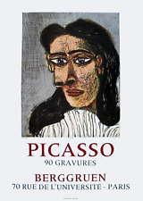 Pablo Picasso Portrait De Dora Maar 27.5 x 19.75 Lithographie 1971 Cubism Gris