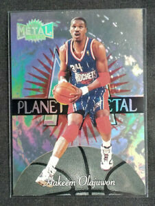 Hakeem Olajuwon 1997-98 Metal Universe Planet Metal Insert Card #12 Rockets