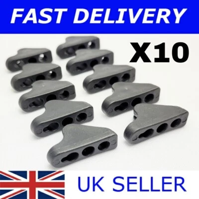 ESW LEISURE X10 SCHWARZ DREIECK GUYLINE RUNNERS Campingzelt Markise Guy Line Seilspanner