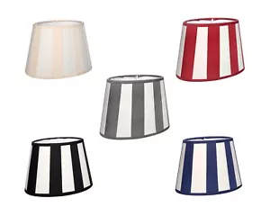 Pantalla de lámpara a rayas pantalla de lámpara de mesa patrón de rayas casquillo E27 E14 rayas - Imagen 1 de 23