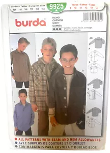 Burda 9925 motivo da cucito ragazzo montaggio sciolto taglie 9-14 NON TAGLIATO - Foto 1 di 2