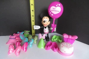2010 Disney® Minnie Mouse Birthday *VIDEO* Cake & Balloon Snap N Style 15pc RARE - Picture 1 of 21