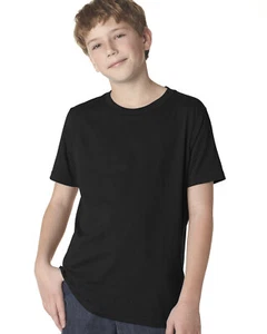 Next Level Apparel 3310 Youth Boys Cotton Crew Short Sleeves Stylish T-Shirt - Picture 1 of 21