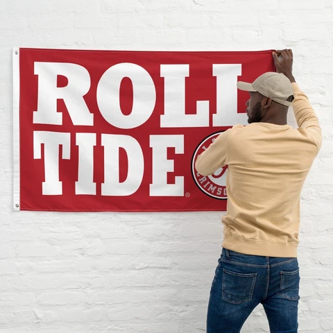 Alabama Football Crimson Tide 3x5 ft Flag NCAA ROLL TIDE Premium Gift Banner Cover
