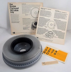 Bandeja deslizable Eastman Kodak Company Carrusel Transvue 140 vintage CAT 184 0768 gris - Imagen 1 de 12