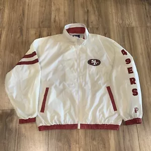 Vintage 90s Pro Player San Francisco 49ers Windbreaker Jacket Men’s XL - Picture 1 of 11
