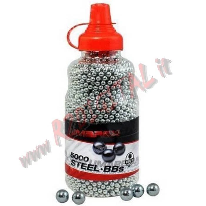 PALLINI IN BIBERON UMAREX CAL 4.5 mm ACCIAIO SFERICI 5000P ARIA COMPRESSA AIRGUN