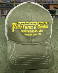 Falls Farm & Garden Equipment Hudson Falls New York baseball Hat Cap John Deere - Picture 1 of 6