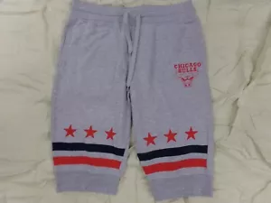 CHICAGO BULLS Mens Size XL Gray Jogger Shorts ~ NWOT - Picture 1 of 4