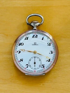 2T612 Omega silver pocket watch, cal.19LB.TI red 13-24, popular collection model - Picture 1 of 20