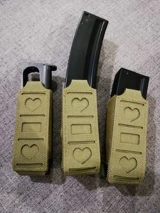 2pcs/set Single Magazine Pouch Pistol Mag Pouch MOLLE Tactical Belt Tools Pouch - Picture 1 of 11