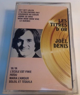 JOEL DENIS Tape Cassette LES TITRES D'OR Disques Merite Canada 44-15008 - Image 1 of 4
