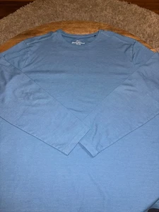 Tommy Bahama Shirt Mens XL  Blue Long Sleeve Pullover Casual Tee - Picture 1 of 5