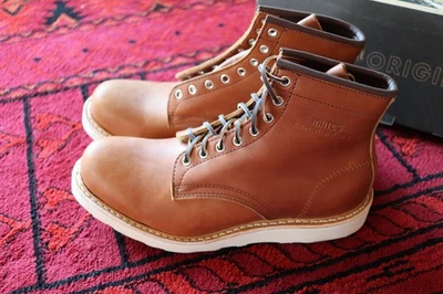 Botas Springdale White's Tobacco Stampede 9.5 EE Nuevas C461 Último Leñador EE. UU. Foto 1 de 4