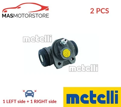 DRUM WHEEL BRAKE CYLINDER PAIR REAR METELLI 04-0601 2PCS A FOR CITROËN AX - Image 1 of 4