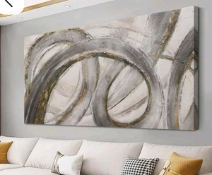 VAYIMDH Canvas Wall Art for Living Room Large Graffiti Wall Decor 29"×58" - Picture 1 of 6