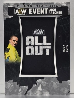 2024 AEW Black Diamond Ruby Soho EVENT LOGO PATCHES All Out #LPAO-4 - Image 1 of 2