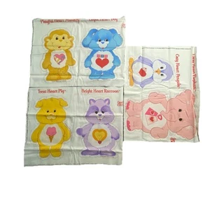 6 Care Bear Cousins Vtg '85 Fabric Cut & Sew Panels Dolls Uncut Pillow Craft - Picture 1 of 8