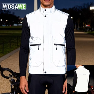 WOSAWE Atmungsaktive Fahrradweste Wasserabweisend Vollreflektierend MTB Bike Gilet - Bild 1 von 19