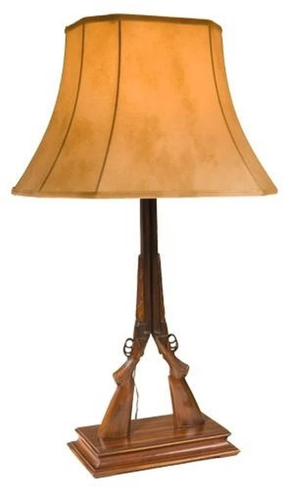 Lámpara de pie escopeta doble cañón vintage para decoración rústica Foto 1 de 1