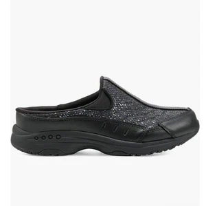 Easy Spirt Traveltime Damen-Slipper Glitzer schwarz Größe 12 gepolstert - Bild 1 von 9