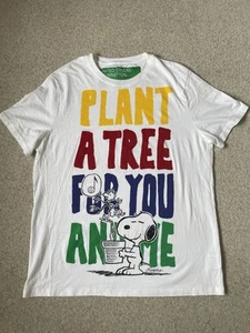 United Colours Of Benetton Snoopy Peanuts T-Shirt Size L - UK 12/14 - Picture 1 of 7