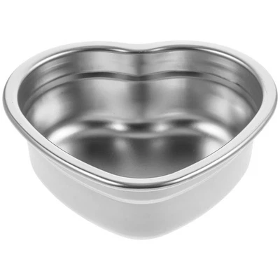  Piastra in acciaio inossidabile piatto a forma di cuore piatto piatto metallico - Immagine 1 di 4