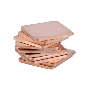 10 Pieces Thick Copper Hearsinks Cooling Copper Pad Shim laptop CPU 15*15*1mm E - Afbeelding 1 van 8
