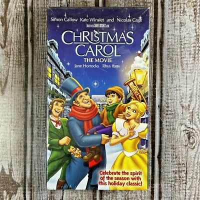 Christmas Carol The Movie (VHS, 2001) - Animated - SEALED NEW - Free Shipping - Image 1 of 3
