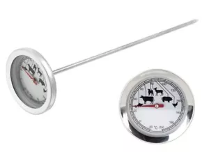 Grill Thermometer Fleisch Braten BBQ Grill Backofen Kerntemperatur Messer Analog - Bild 1 von 3