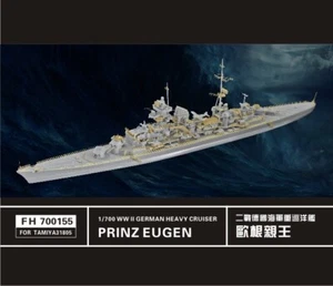 Flyhawk FH700155 1/700 Segunda Guerra Mundial crucero pesado alemán Prinz Eugen para Tamiya 31805 - Imagen 1 de 5