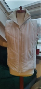 schicke weiße gef. Damen Steppweste Alba Moda hoher Kragen ärmellos Sommerpreis - Bild 1 von 5