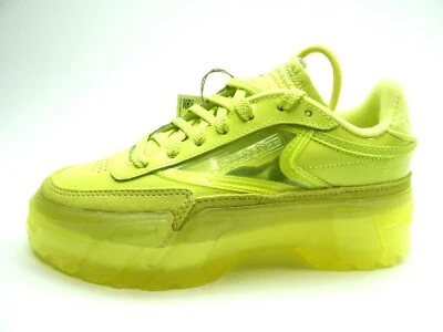 REEBOK WOMEN'S CLUB C CARDI H01010 GREEN YELLOW SHOES SIZE 6 - Image 1 of 4