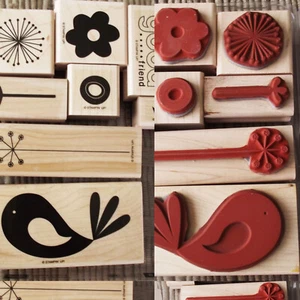 STAMPIN UP GOOD FRIEND (8) WOOD MOUNT RUBBER STAMPS SCRAPBOOK CARDMAKING NEW  - Picture 1 of 4