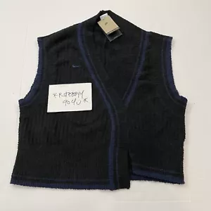 $100 Womens Size M Nike Sportswear Collection Knit Vest FN1886-010 Medium Black - Picture 1 of 14