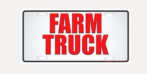 FARM USE VEHICLE TRUCK METAL CAR NOVELTY LICENSE PLATE AUTO TAG - Picture 1 of 5