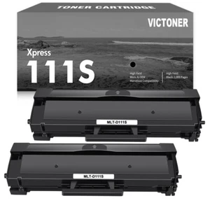 Lote 2PK Tóner Negro MLT-D111S Compatible para Samsung Xpress M2070FW M2020 M2022W - Imagen 1 de 7