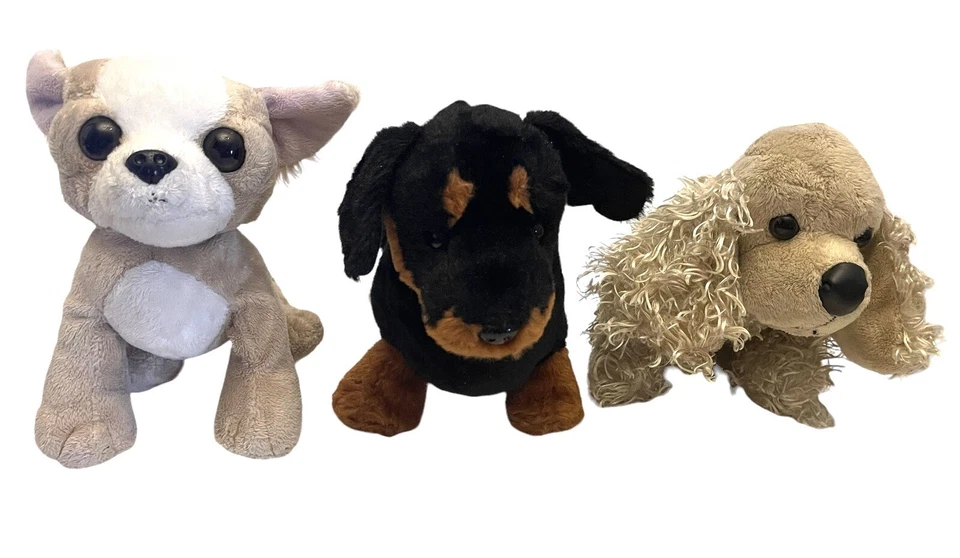 GANZ Webkins Dachshund Chihuahua Cocker Spaniel 9” Dogs Puppy 3PC Plush Lot - Image 1 of 4