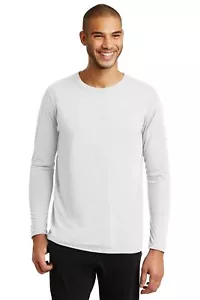 Gildan Performance Mens Long Sleeve Moisture Wicking Crew Neck T-Shirt 42400 - Picture 1 of 6