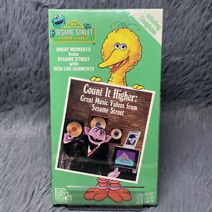 Sesame Street Home Video Count It Higher Great Music Videos VHS 1988 Book SEALED - Picture 1 of 6