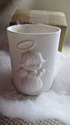 Candelabro de cerámica votiva estrella voladora ángel 3D 3" por Hallmark Foto 1 de 3