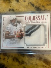 2015 National Treasures Larry Fitzgerald Colossal Jersey #5/5 Sick!